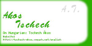 akos tschech business card